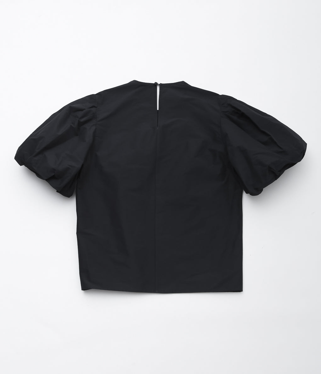 OLDMAN'S TAILOR ''TAFFETA BALLOON SLEEVE BLOUSE'' (BLACK)