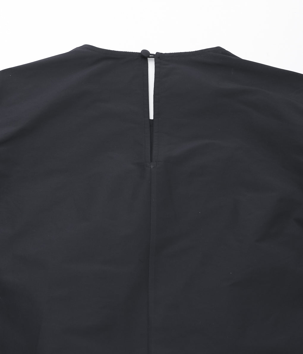 OLDMAN'S TAILOR ''TAFFETA BALLOON SLEEVE BLOUSE'' (BLACK)