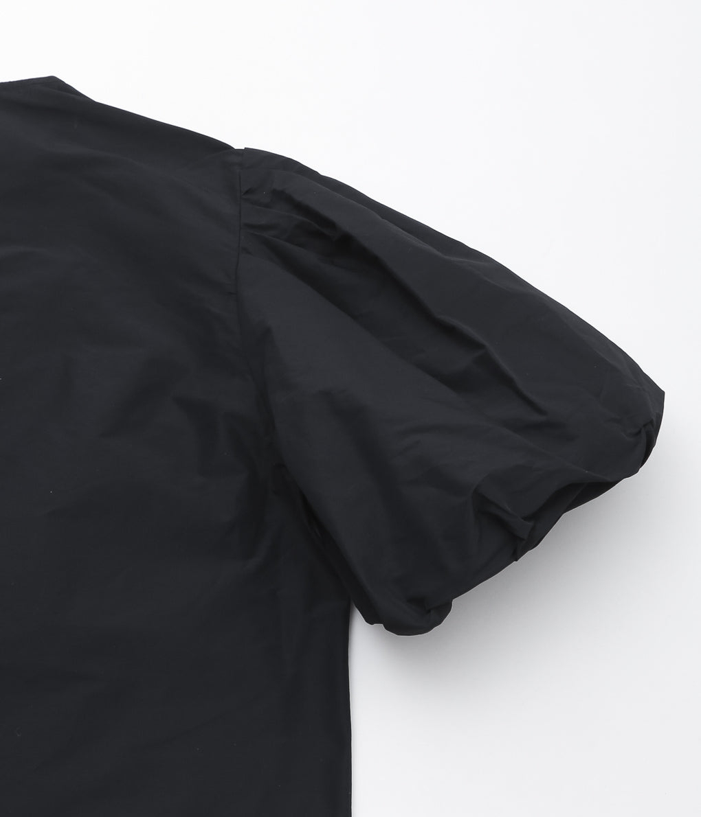 OLDMAN'S TAILOR ''TAFFETA BALLOON SLEEVE BLOUSE'' (BLACK)