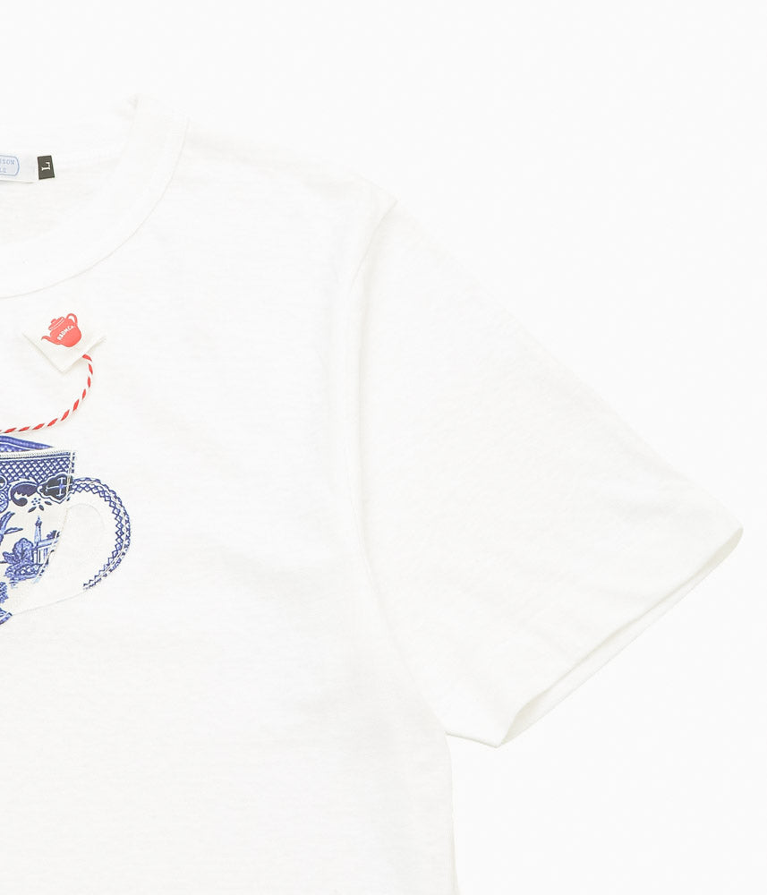 OLDMAN'S TAILOR ''B.W. MEN'S MILK TEA T SHIRT'' (WHITE)