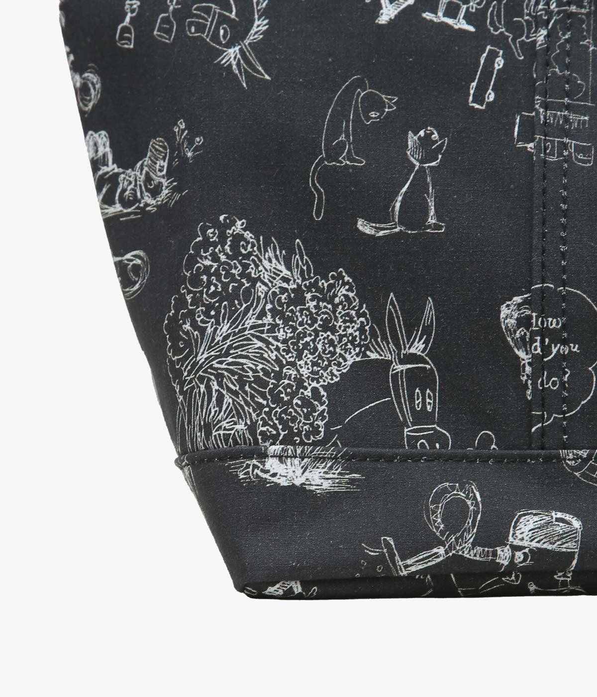 OLDMAN'S TAILOR ''GRAFFITI TOTE BAG'' (BLACK)