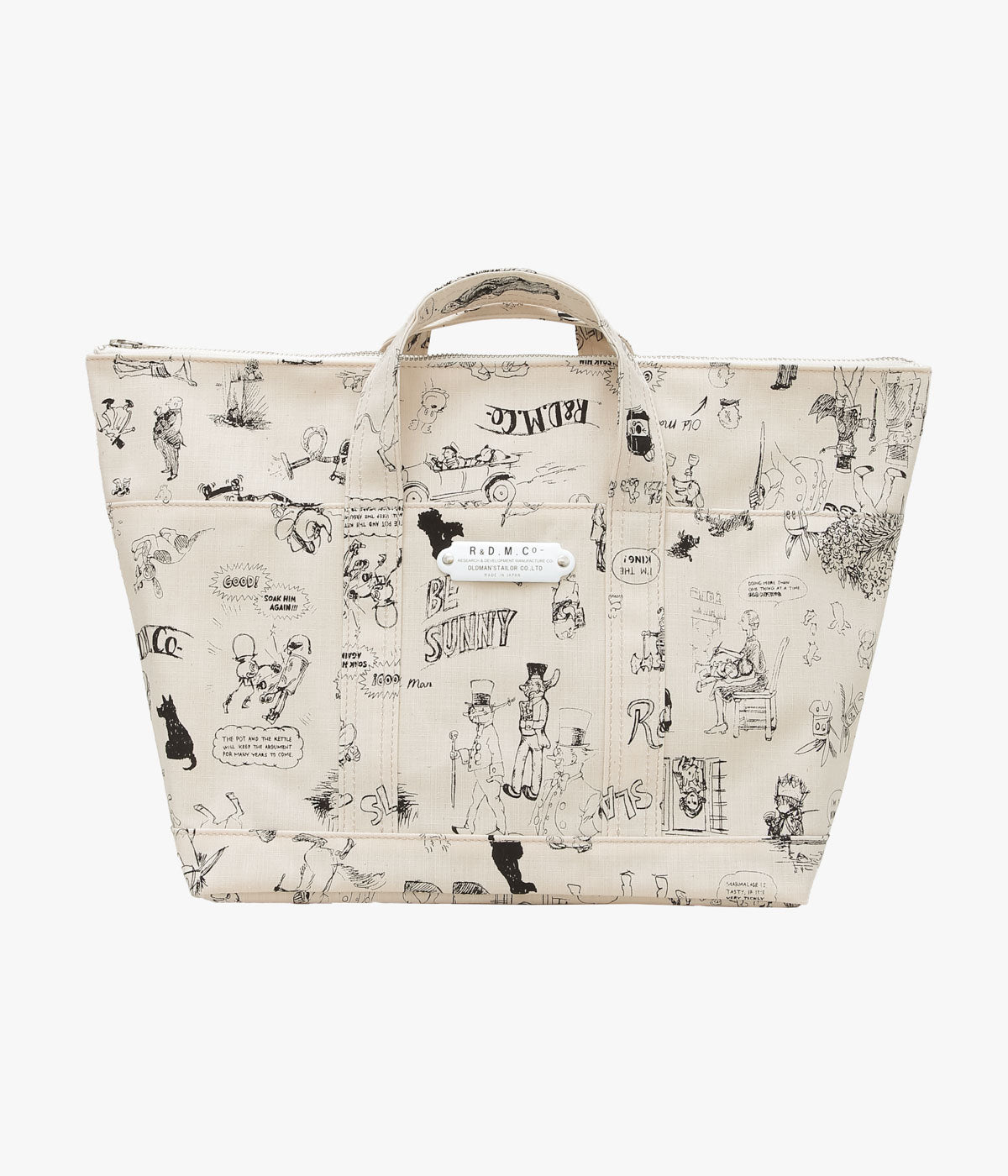 OLDMAN'S TAILOR ''GRAFFITI TOTE BAG'' (NATURAL)