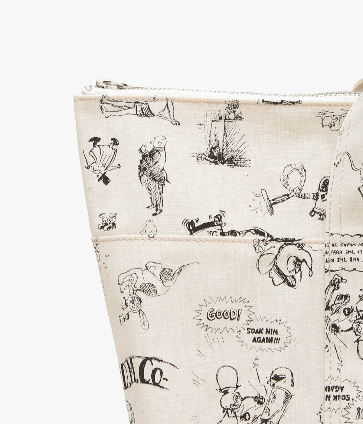 OLDMAN'S TAILOR ''GRAFFITI TOTE BAG'' (NATURAL)