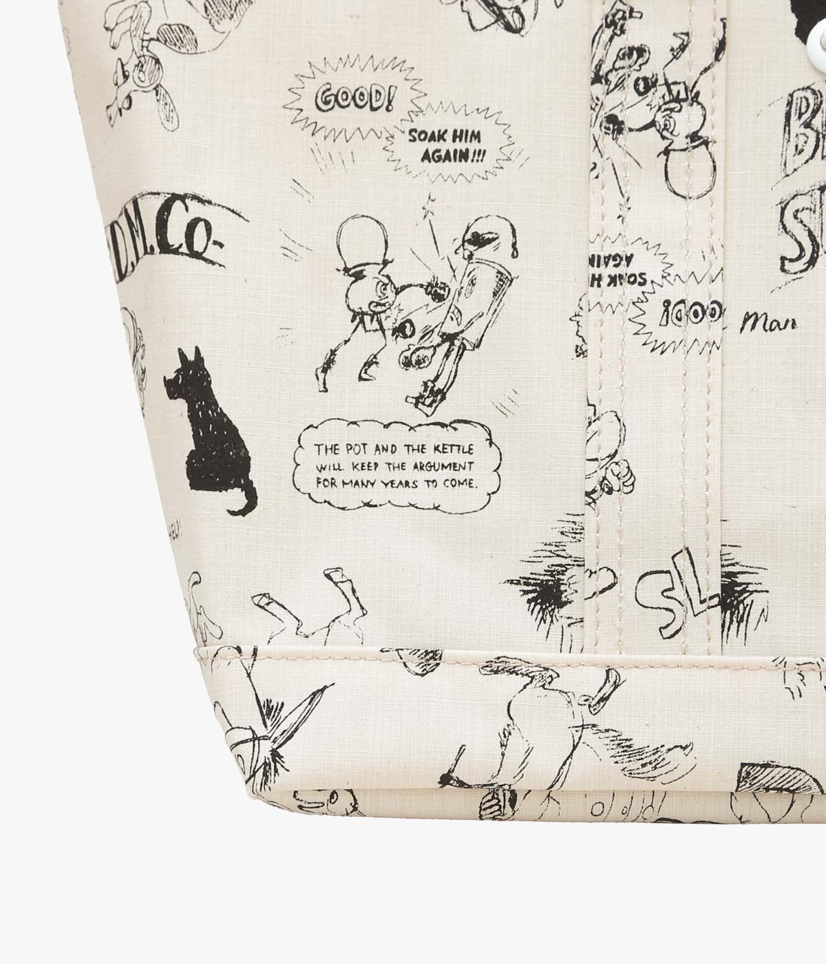 OLDMAN'S TAILOR ''GRAFFITI TOTE BAG'' (NATURAL)