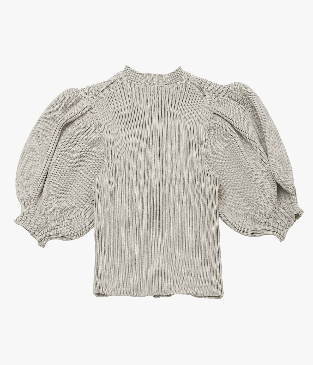 OLDMAN'S TAILOR ''LILIAN YARN PUFF SLEEVE CARDIGAN'' (BEIGE)