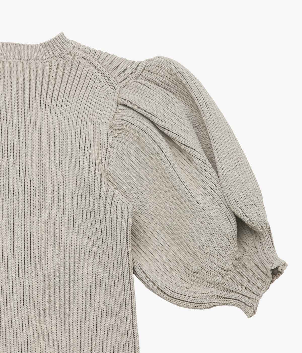 OLDMAN'S TAILOR ''LILIAN YARN PUFF SLEEVE CARDIGAN'' (BEIGE)