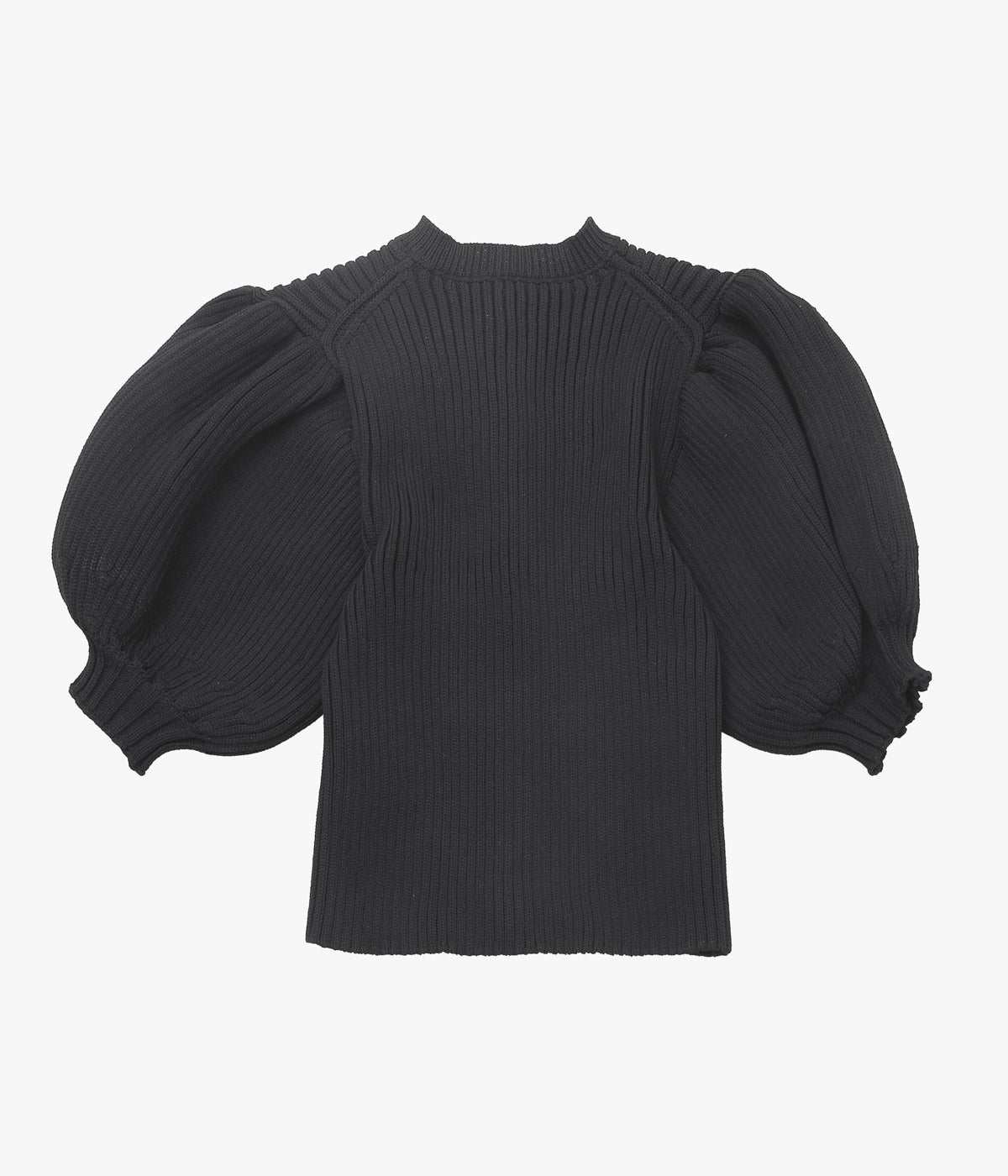 OLDMAN'S TAILOR ''LILIAN YARN PUFF SLEEVE CARDIGAN'' (BLACK)