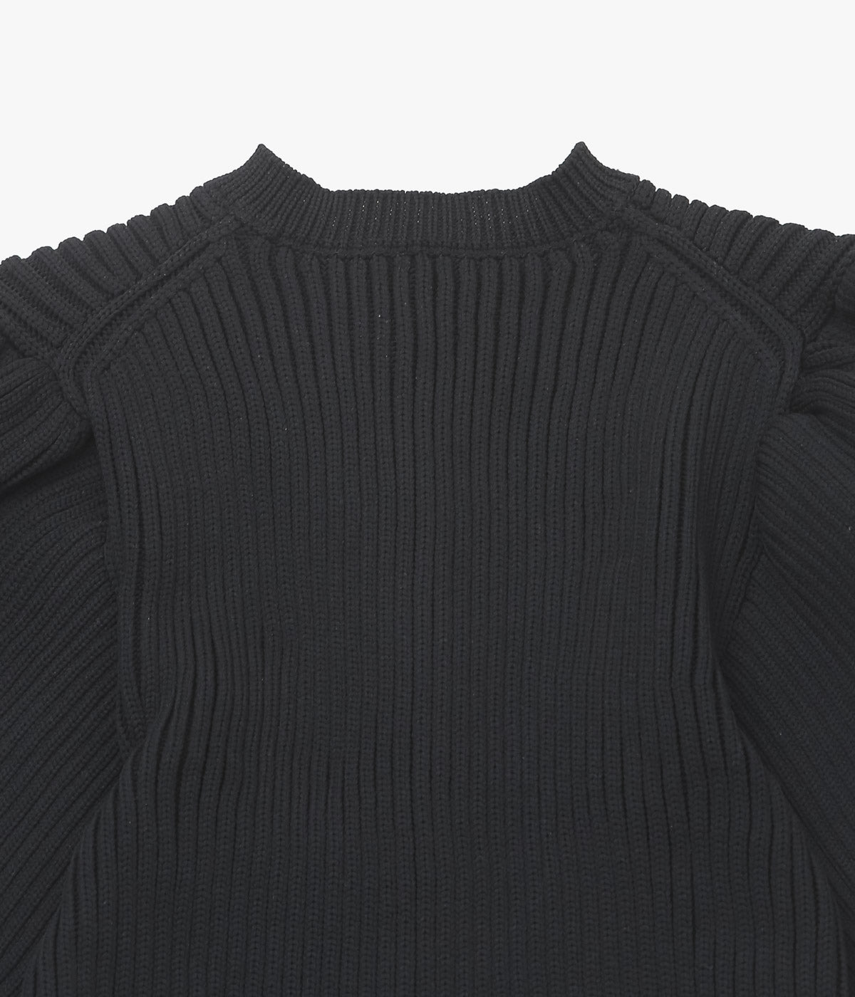 OLDMAN'S TAILOR ''LILIAN YARN PUFF SLEEVE CARDIGAN'' (BLACK)