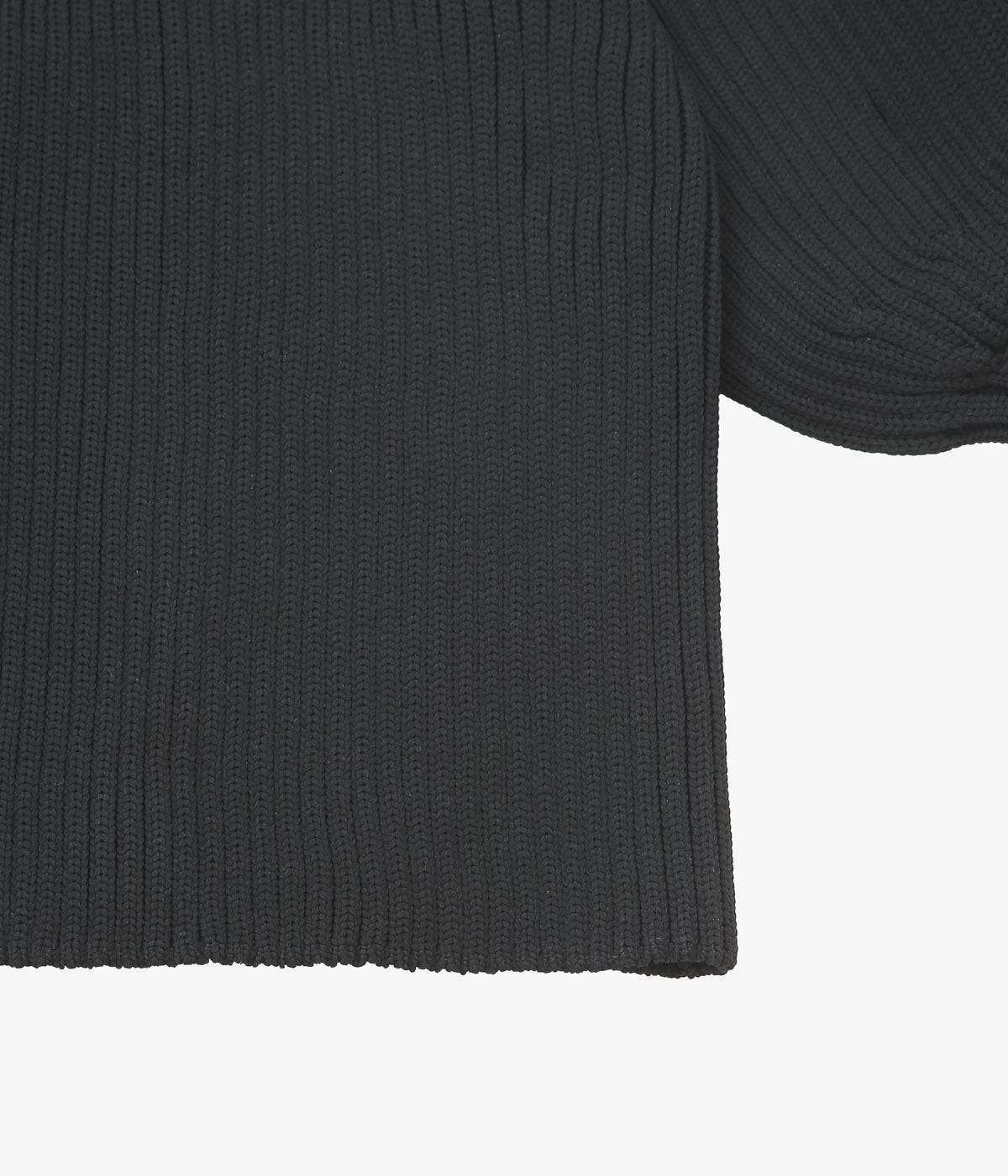 OLDMAN'S TAILOR ''LILIAN YARN PUFF SLEEVE CARDIGAN'' (BLACK)