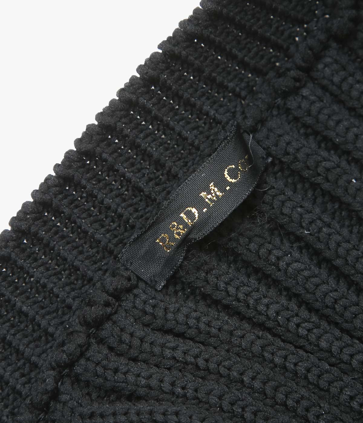 OLDMAN'S TAILOR ''LILIAN YARN PUFF SLEEVE CARDIGAN'' (BLACK)