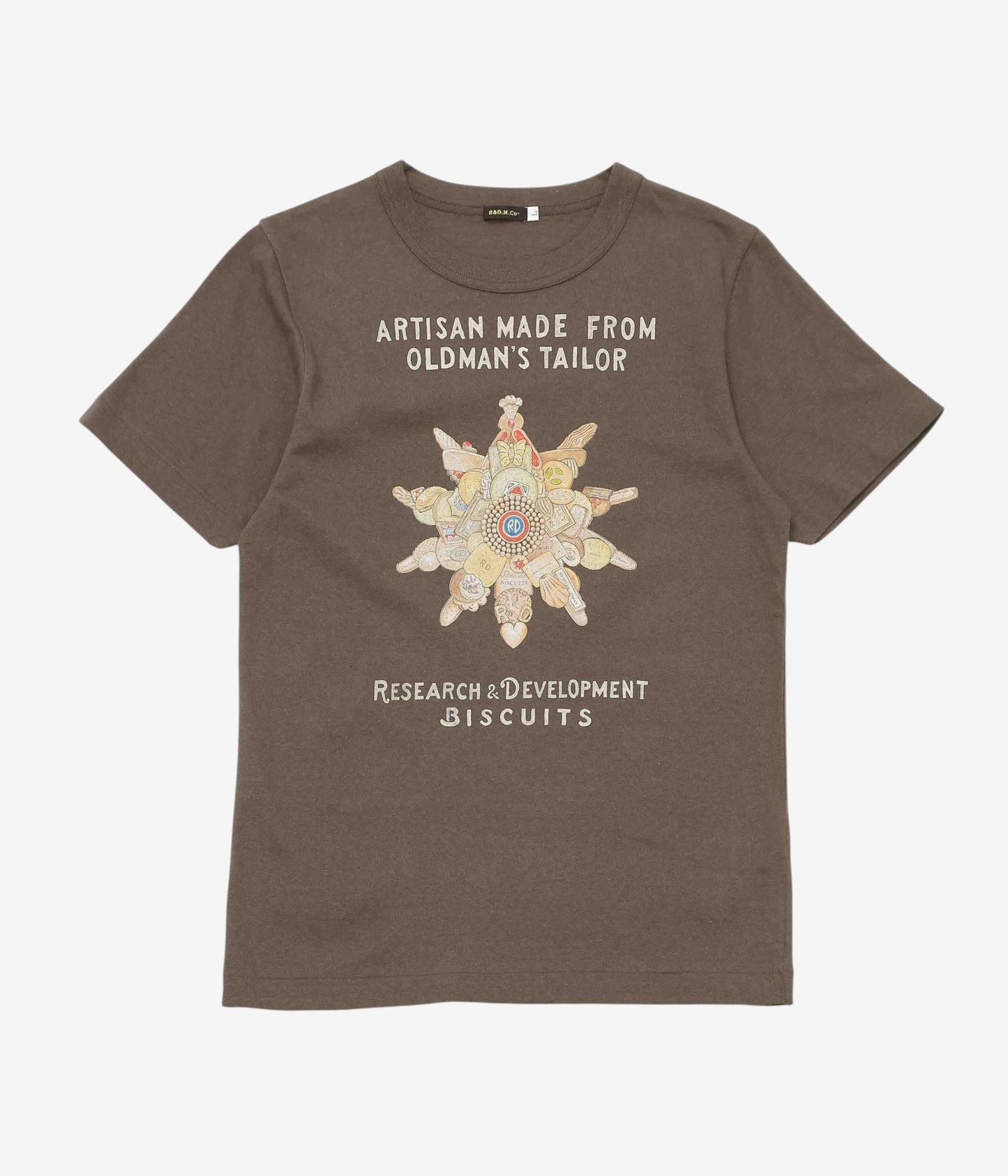 OLDMAN'S TAILOR ''MEN'S  BISCUIT T SHIRT'' (BROWN)