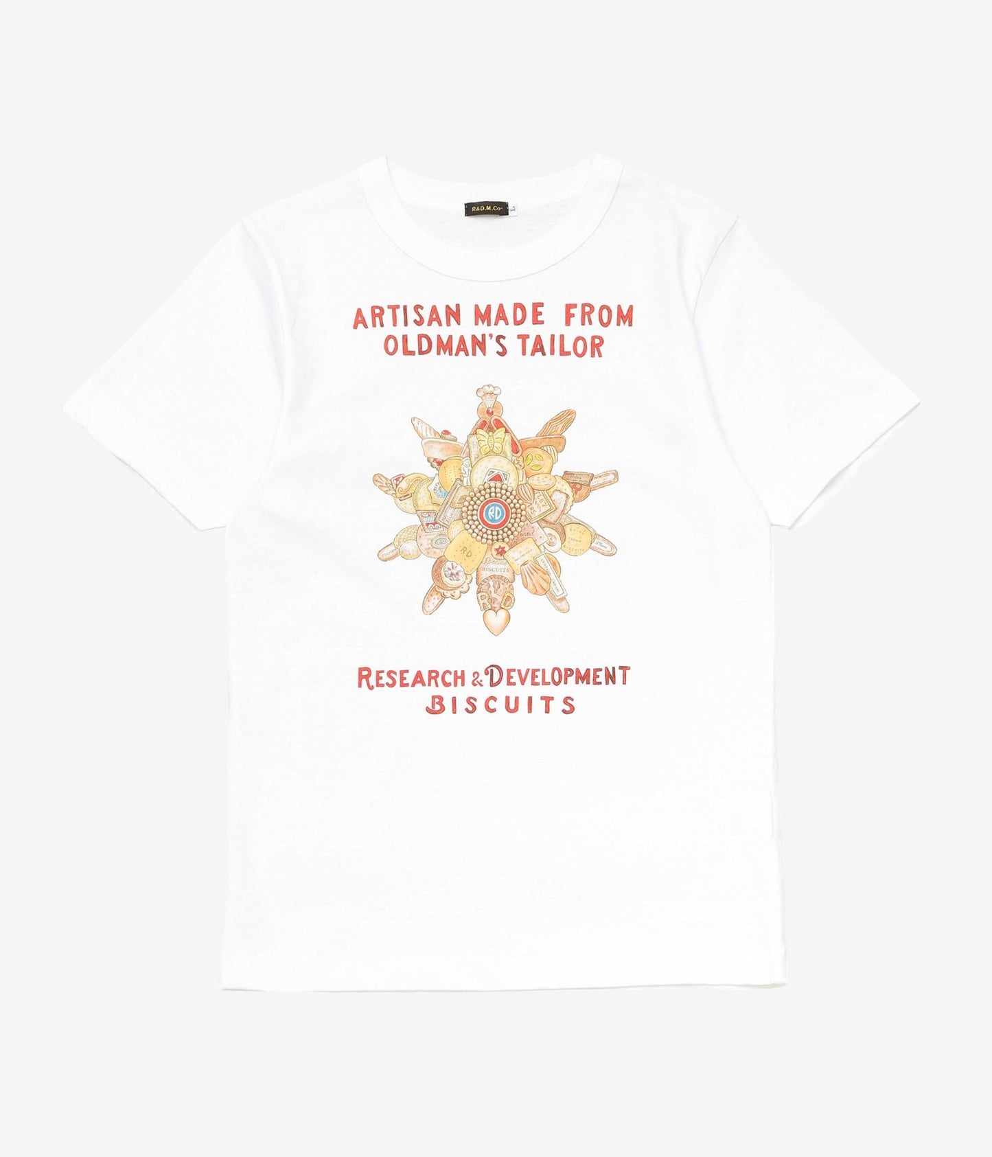 OLDMAN'S TAILOR ''MEN'S  BISCUIT T SHIRT'' (WHITE)