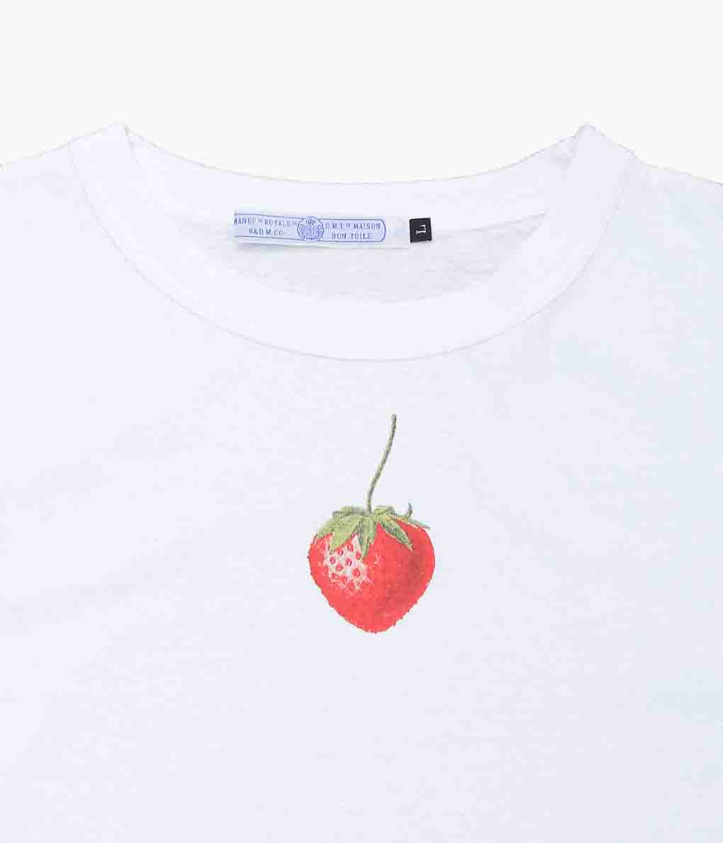 OLDMAN'S TAILOR ''MEN'S HAND PICKED STRAWBERRY TEE'' (WHITE