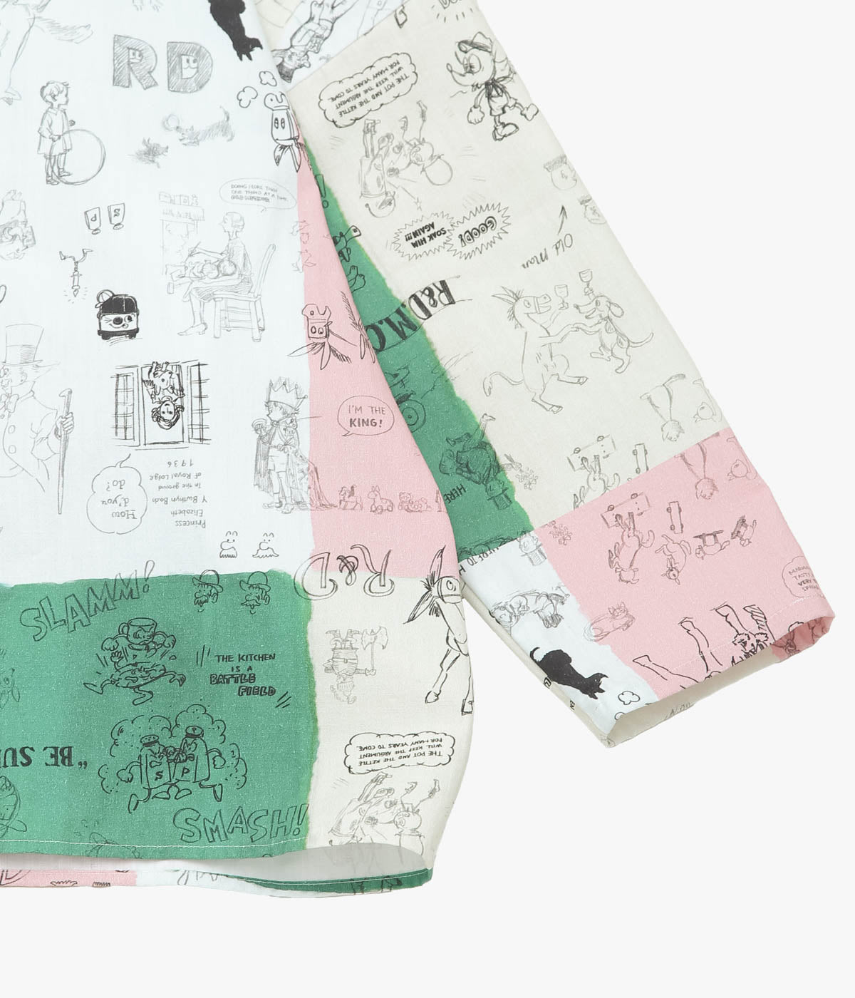 OLDMAN'S TAILOR ''MOSAIC GRAFFITI BAGGY SHIRT'' (MULTI)