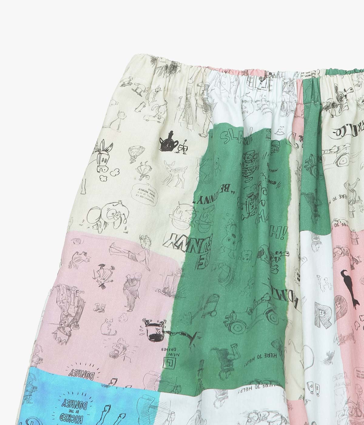OLDMAN'S TAILOR ''MOSAIC GRAFFITI RELAXED GUM PANTS'' (MULTI)