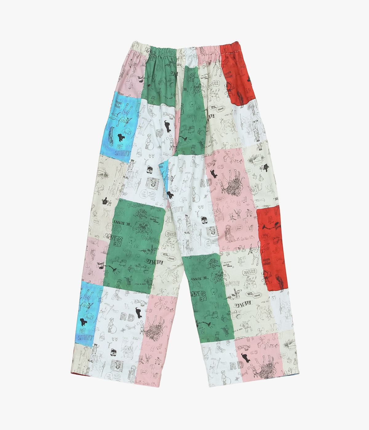 OLDMAN'S TAILOR ''MOSAIC GRAFFITI RELAXED GUM PANTS'' (MULTI)