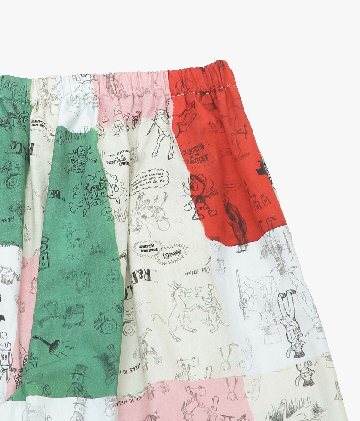 OLDMAN'S TAILOR ''MOSAIC GRAFFITI RELAXED GUM PANTS'' (MULTI)