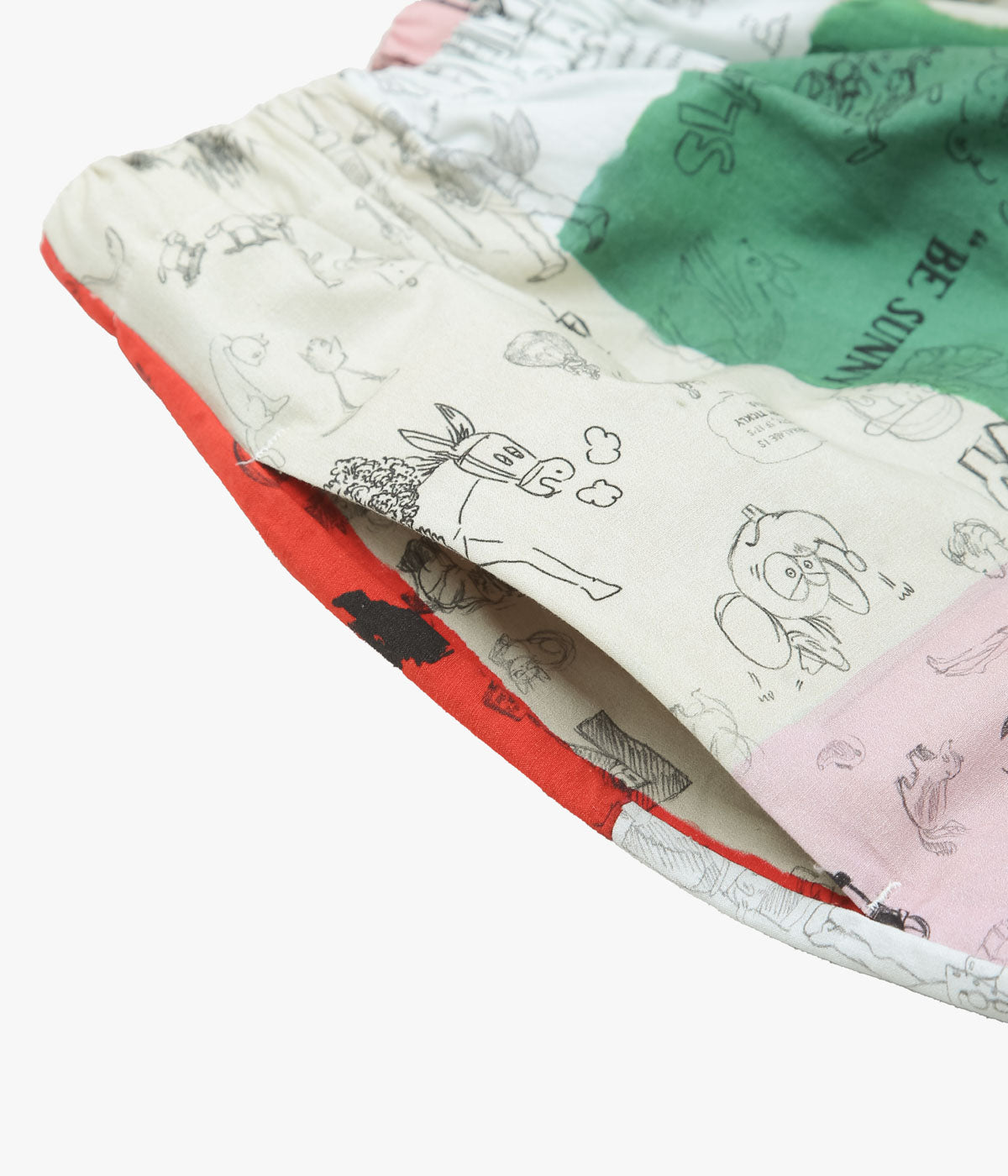 OLDMAN'S TAILOR ''MOSAIC GRAFFITI RELAXED GUM PANTS'' (MULTI)