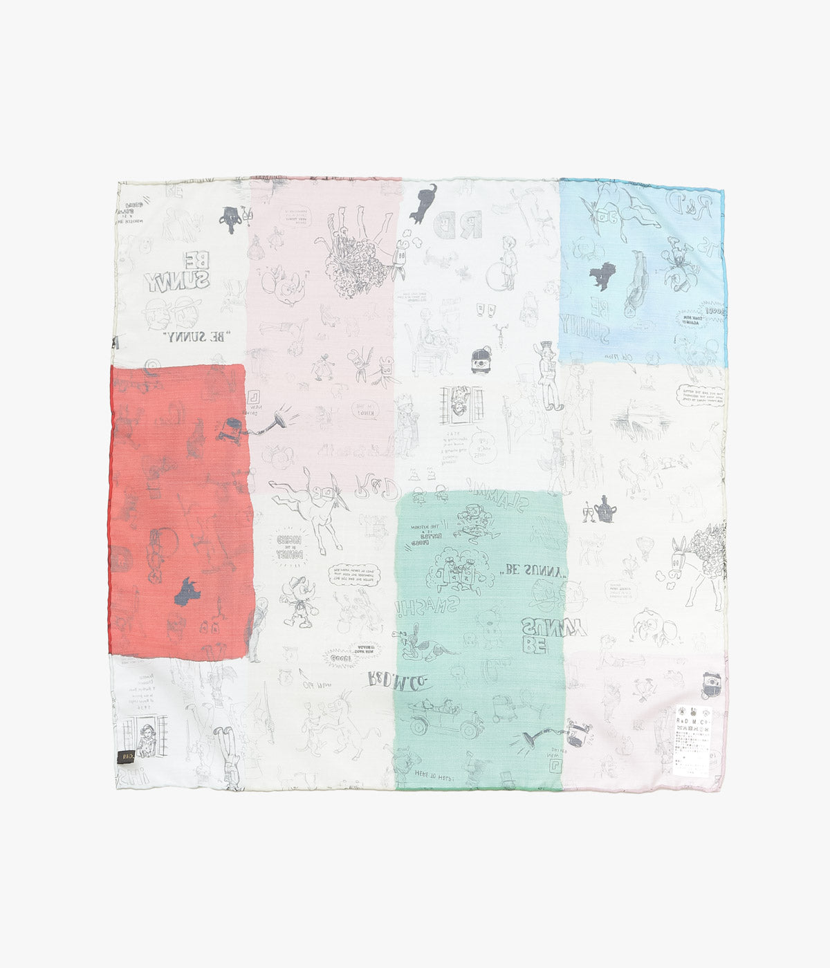 OLDMAN'S TAILOR ''MOSAIC GRAFFITI SCARF'' (MULTI)