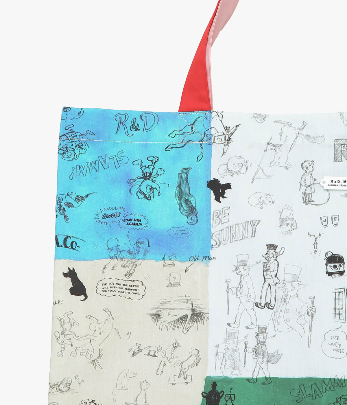 OLDMAN'S TAILOR ''MOSAIC GRAFFITI TOTE BAG'' (MULTI) – THE STORE