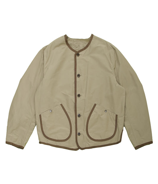 OLDMAN 'S TAILOR ''NO COLLAR RL BLOUSON''(BEIGE)