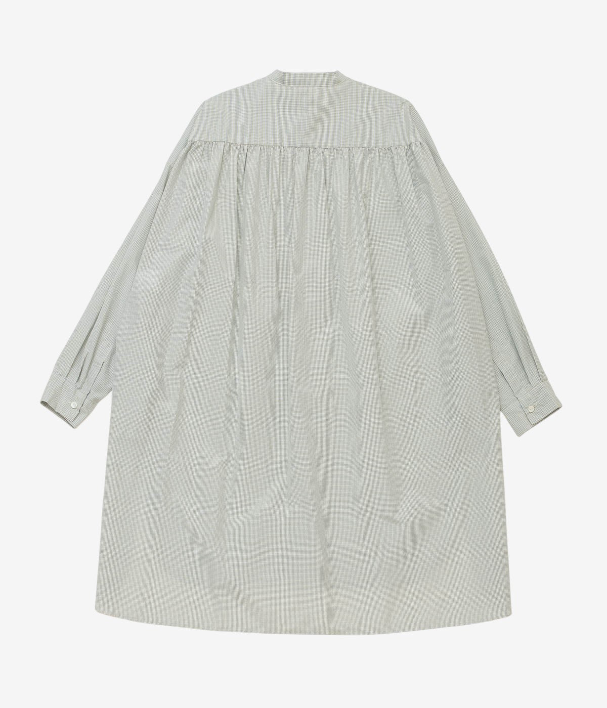 OLDMAN'S TAILOR ''S/C B&G STAND COLLAR LONG SHIRT'' (BLUE)
