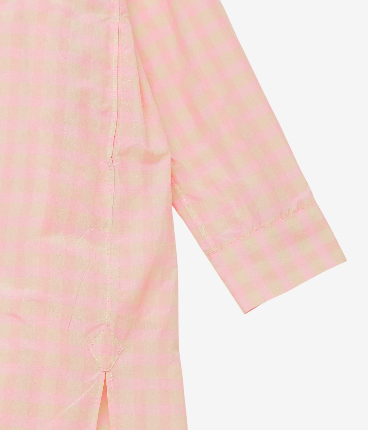 OLDMAN'S TAILOR ''S/C B&G STAND COLLAR LONG SHIRT'' (PINK)