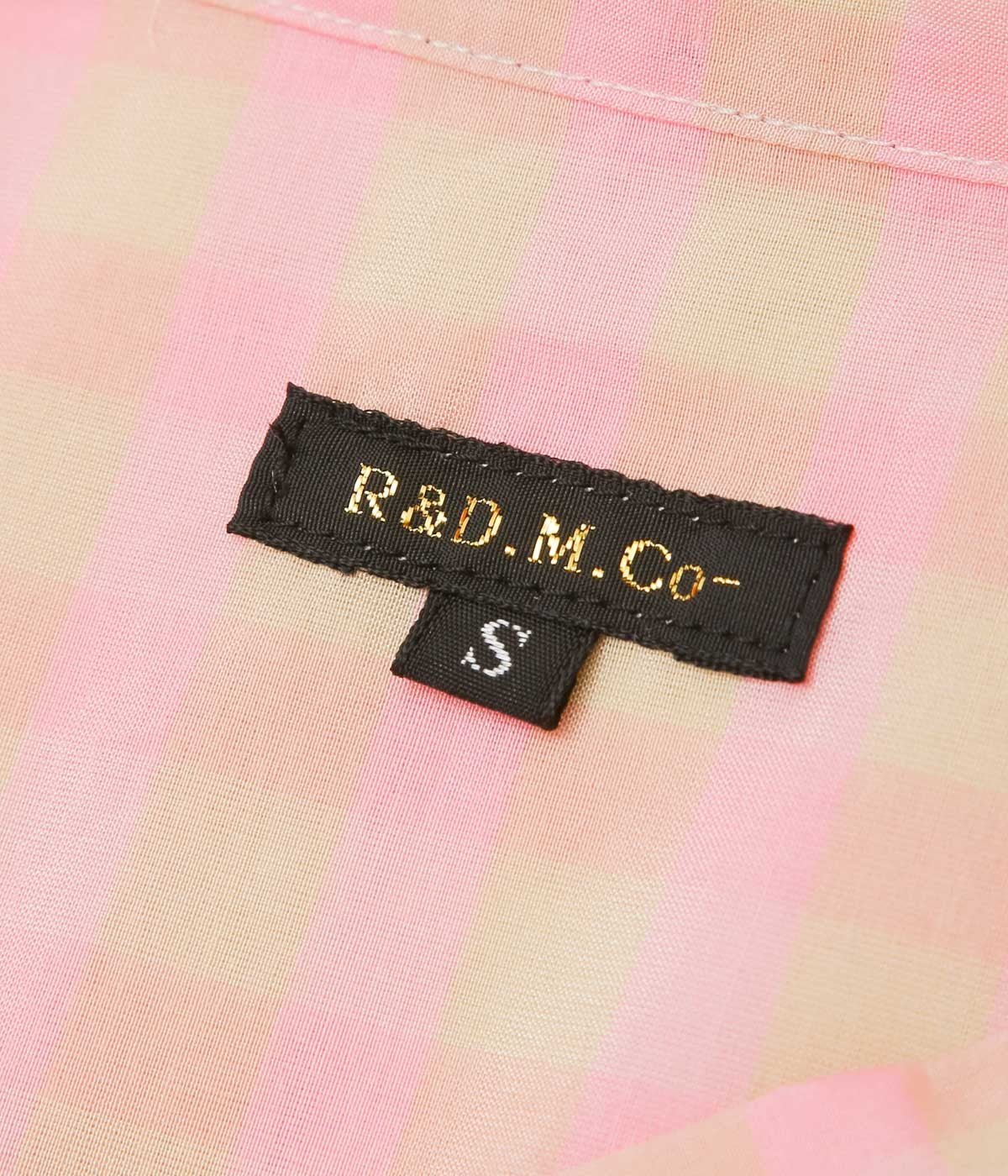 OLDMAN'S TAILOR ''S/C B&G STAND COLLAR LONG SHIRT'' (PINK)