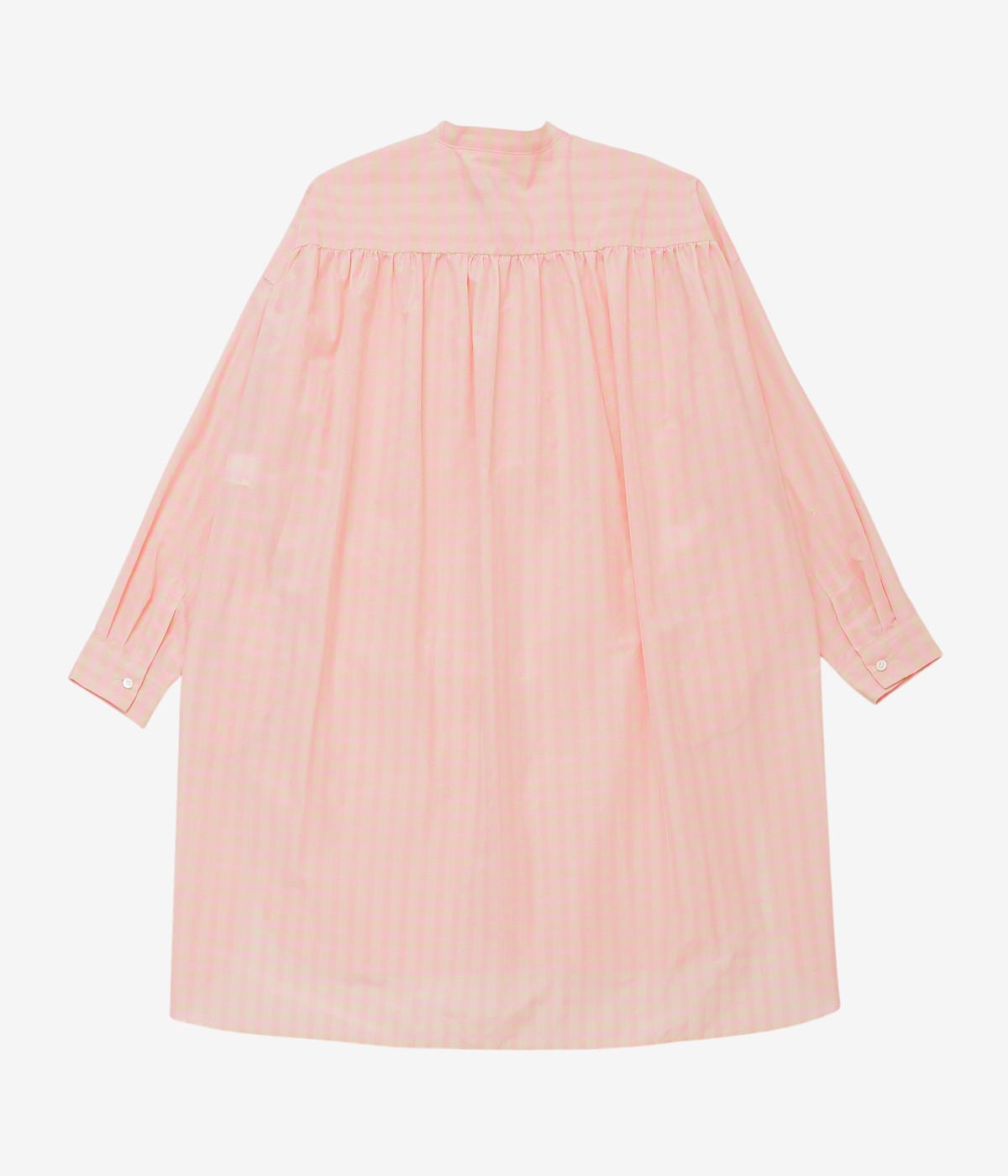 OLDMAN'S TAILOR ''S/C B&G STAND COLLAR LONG SHIRT'' (PINK)