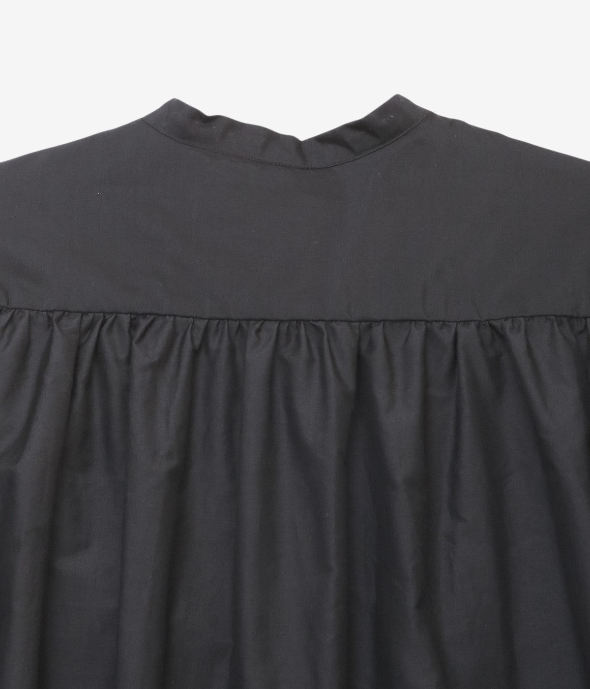 OLDMAN'S TAILOR ''S/C STAND COLLAR LONG SHIRT'' (BLACK)