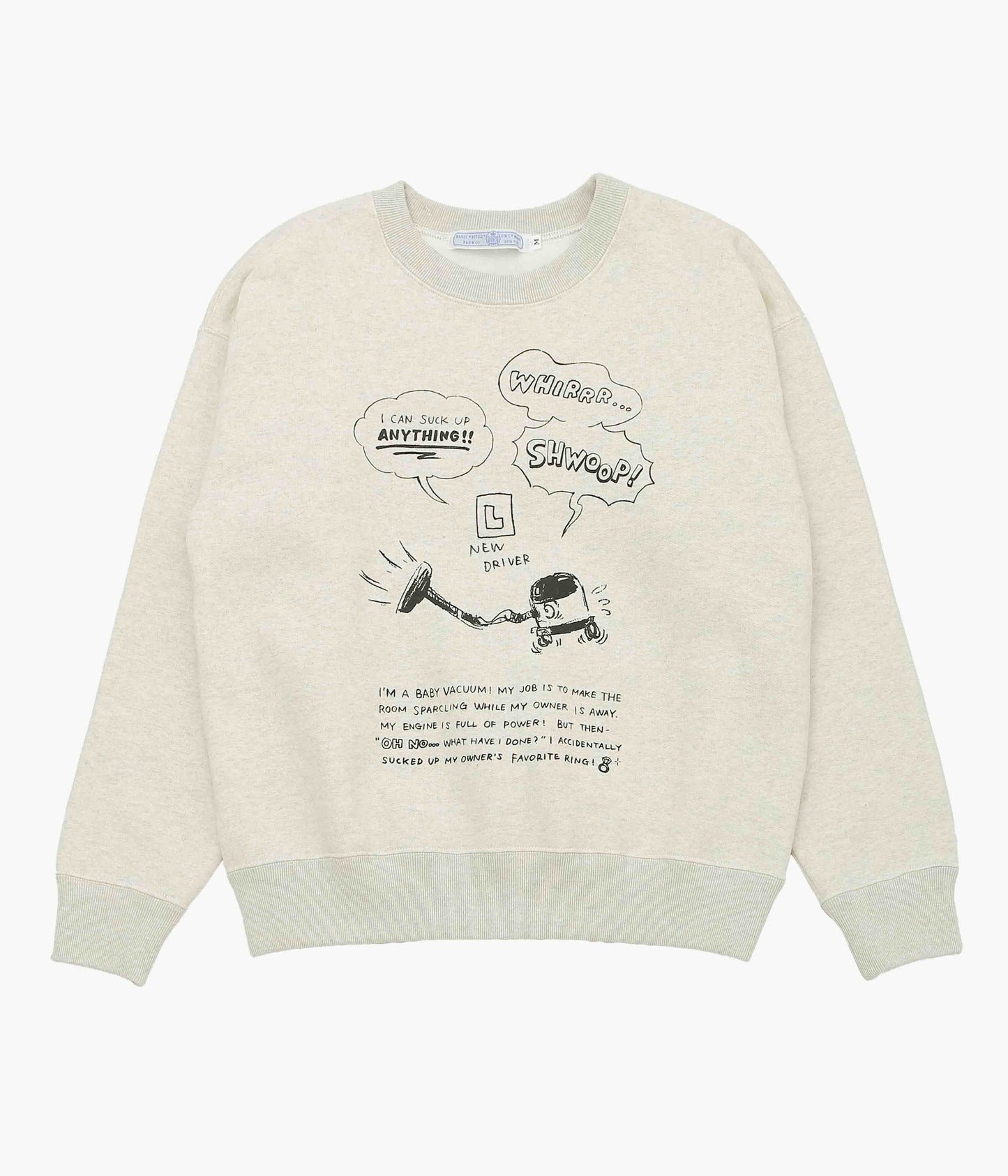 OLDMAN'S TAILOR ''VACUUM BOY SWEAT SHIRT'' (OATMEAL)