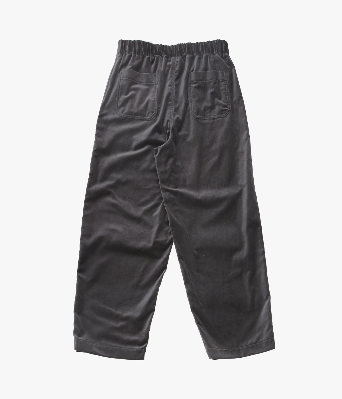OLDMAN'S TAILOR ''VELVET UTILITY EASY PANTS'' (GRAY)