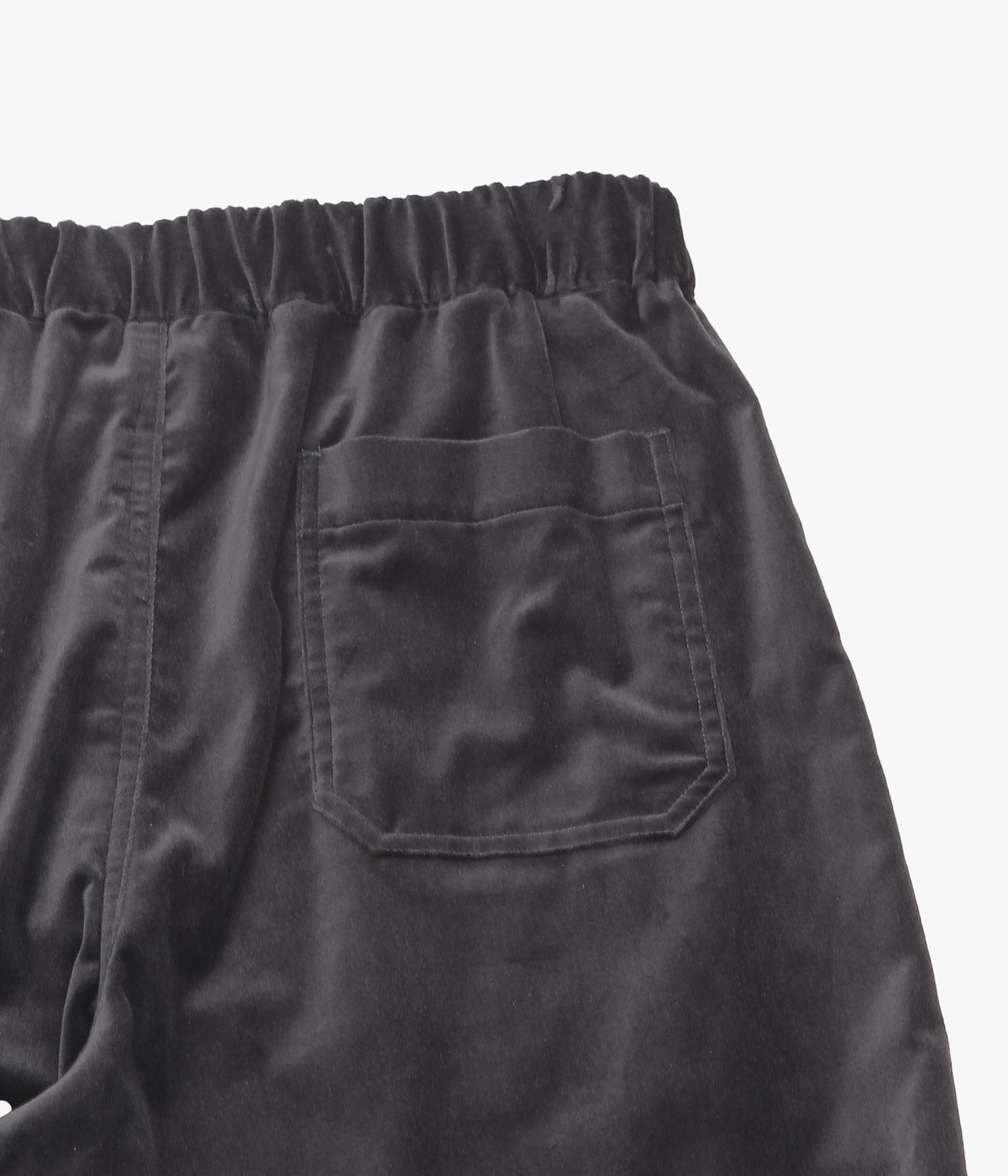 OLDMAN'S TAILOR ''VELVET UTILITY EASY PANTS'' (GRAY)