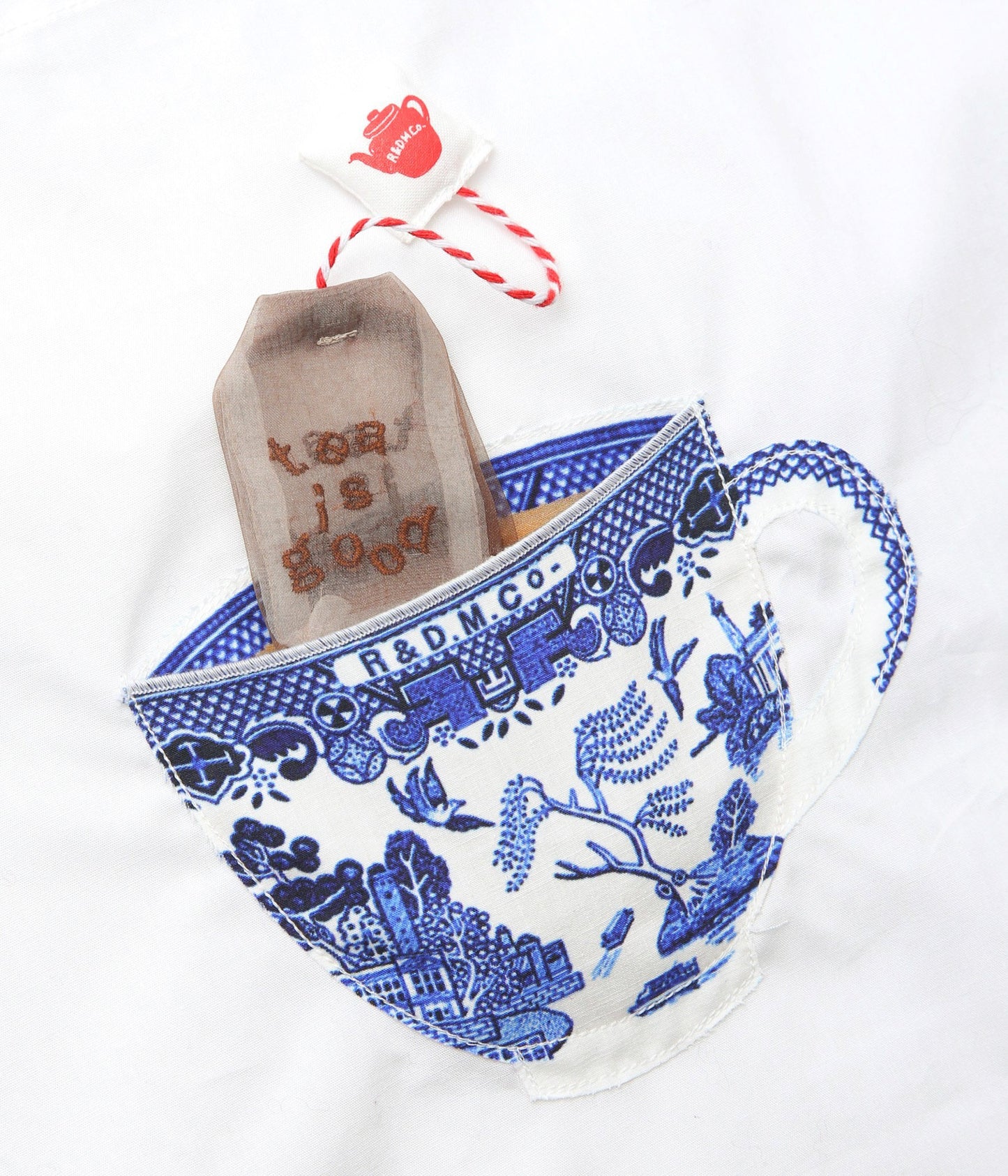 OLDMAN'S TAILOR ''B.W. MILK TEA TOTE BAG'' (WHITE)