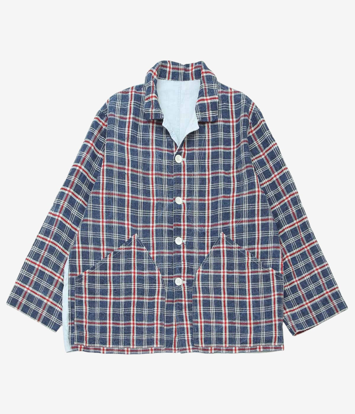 OLIVER CHURCH ''BIG JACKET｜ANTIQUE KELSCH'' (INDIGO/RED CHECK)