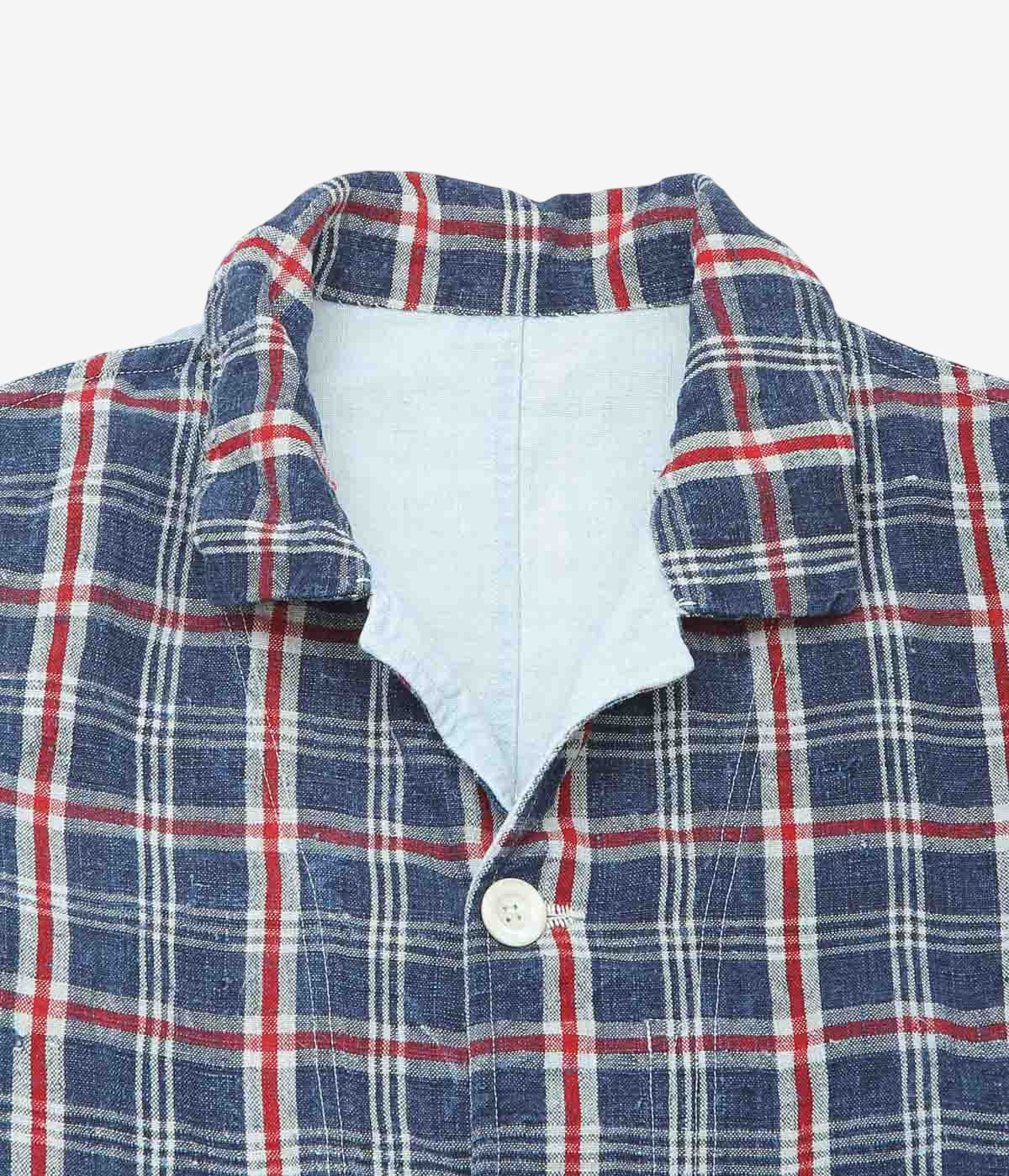 OLIVER CHURCH ''BIG JACKET｜ANTIQUE KELSCH'' (INDIGO/RED CHECK)