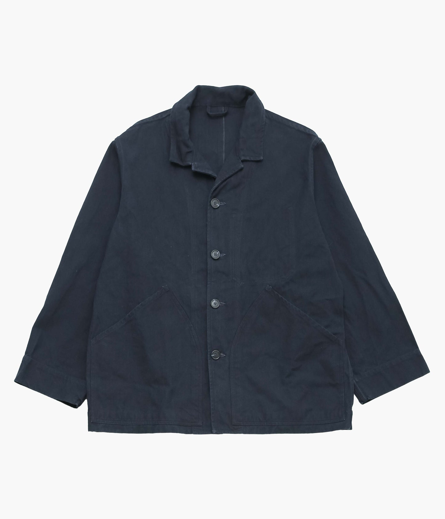 OLIVER CHURCH ''BIG JACKET｜INDIGO HERRINGBON'' (DARK INDIGO)