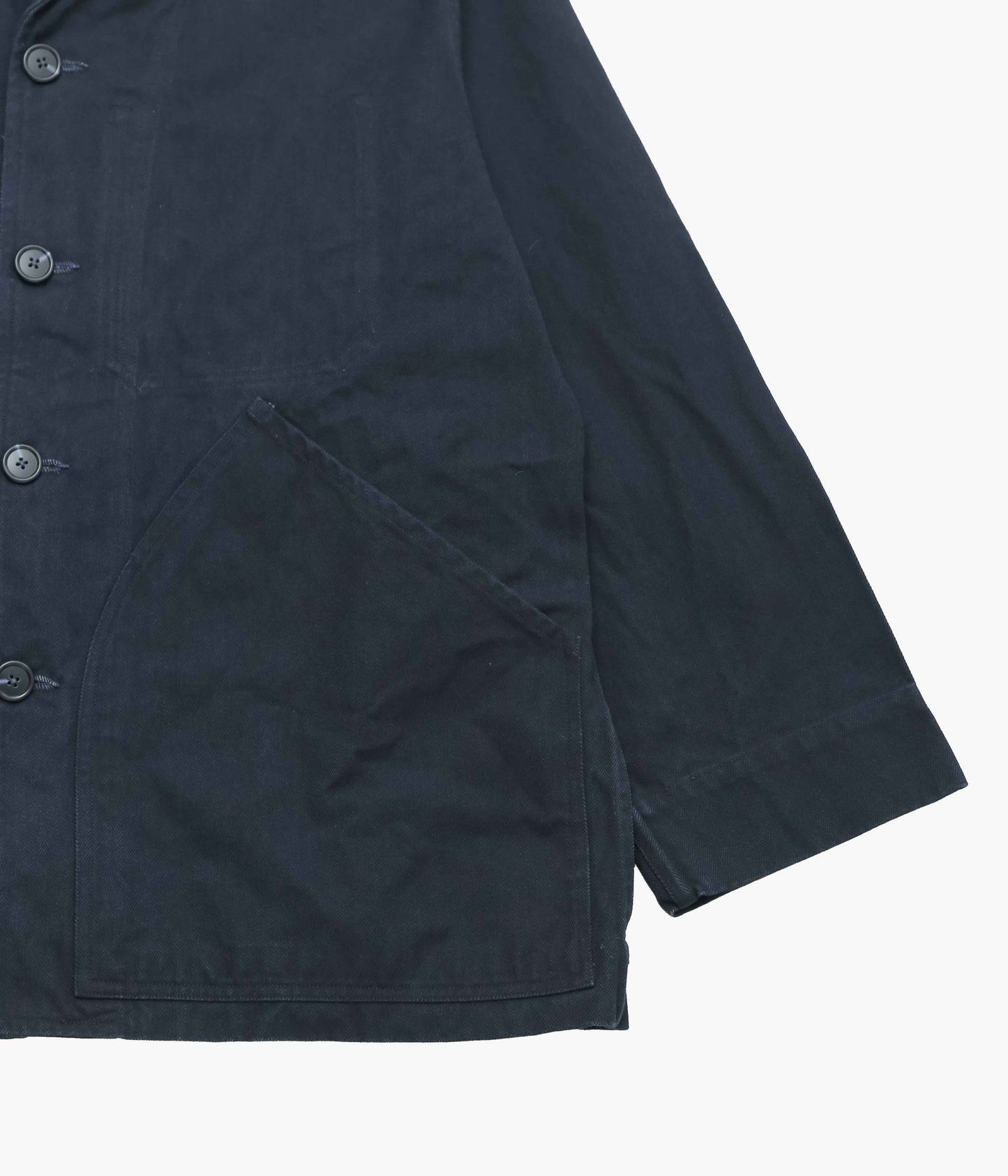 OLIVER CHURCH ''BIG JACKET｜INDIGO HERRINGBON'' (DARK INDIGO)