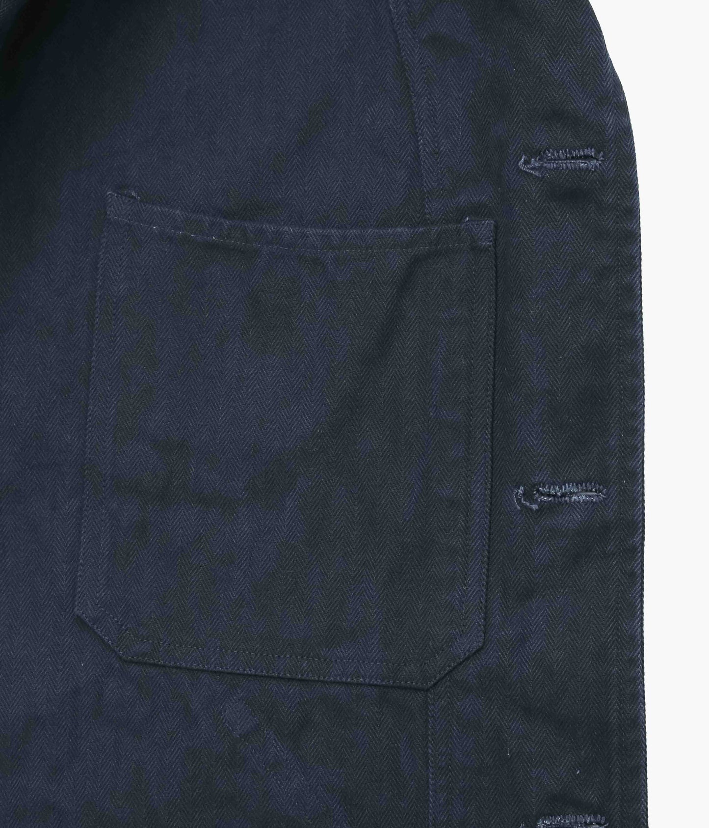 OLIVER CHURCH ''BIG JACKET｜INDIGO HERRINGBON'' (DARK INDIGO)