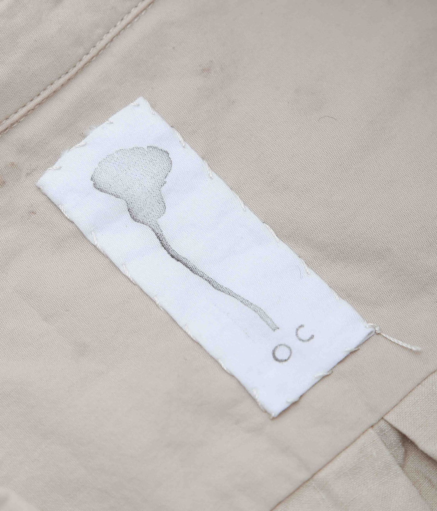 OLIVER CHURCH ''SCALLOPED SHIRT | FRENCH ANTIQUE LINEN'' (HAZELNUT / WALNUT)