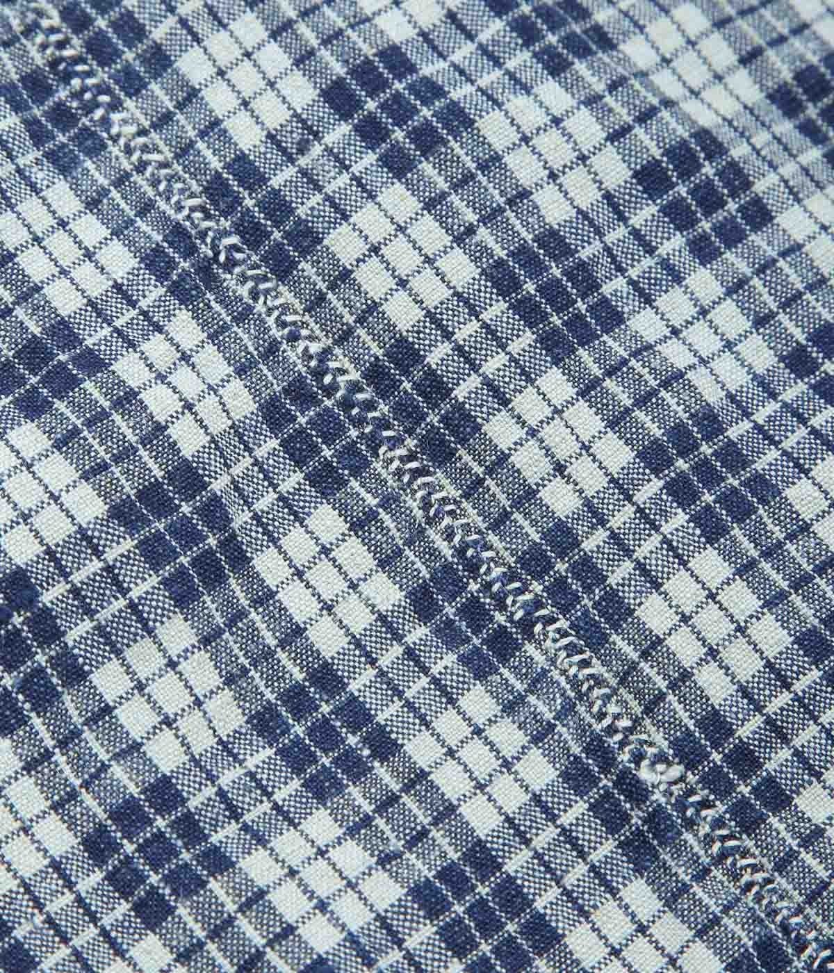 OLIVER CHURCH ''SOFT SHIRT｜ANTIQUE KELSCH'' (NAVY CHECK)