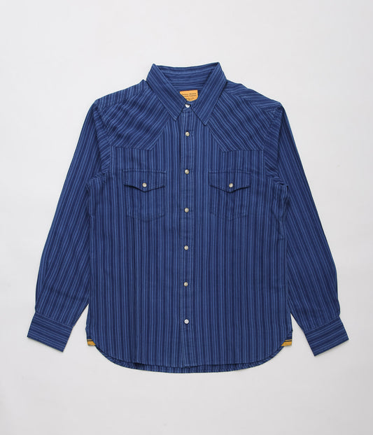 【SAMPLE SALE】ORIGINAL MADRAS TRADING COMPANY ''WS COLLAR SHIRTS ND'' (BLUE)
