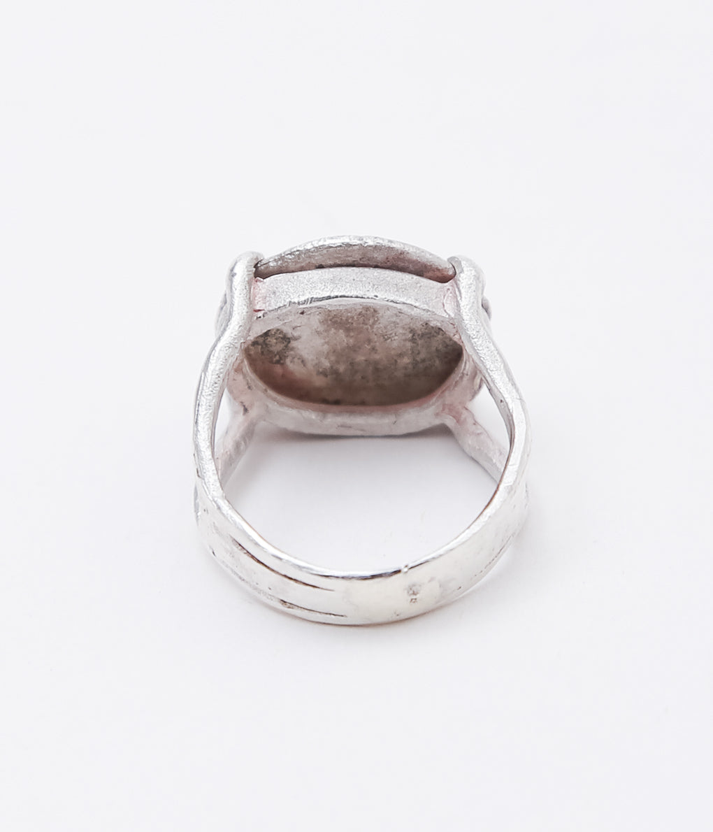 ORNAMENT&amp;CRIME ''COIN STAMP RING'' (STERLING SILVER)