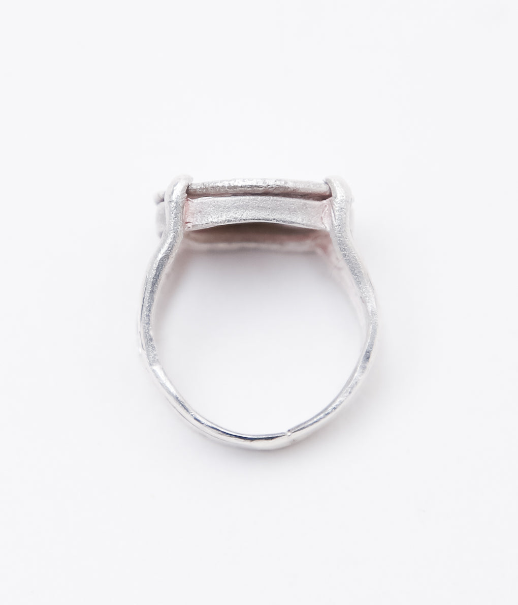 ORNAMENT&amp;CRIME ''COIN STAMP RING'' (STERLING SILVER)