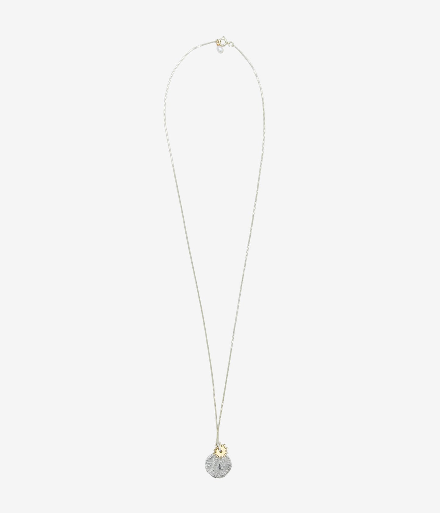 ORNAMENT&CRIME ''COIN&STAR NECKLACE'' (SILVER/9K GOLD)