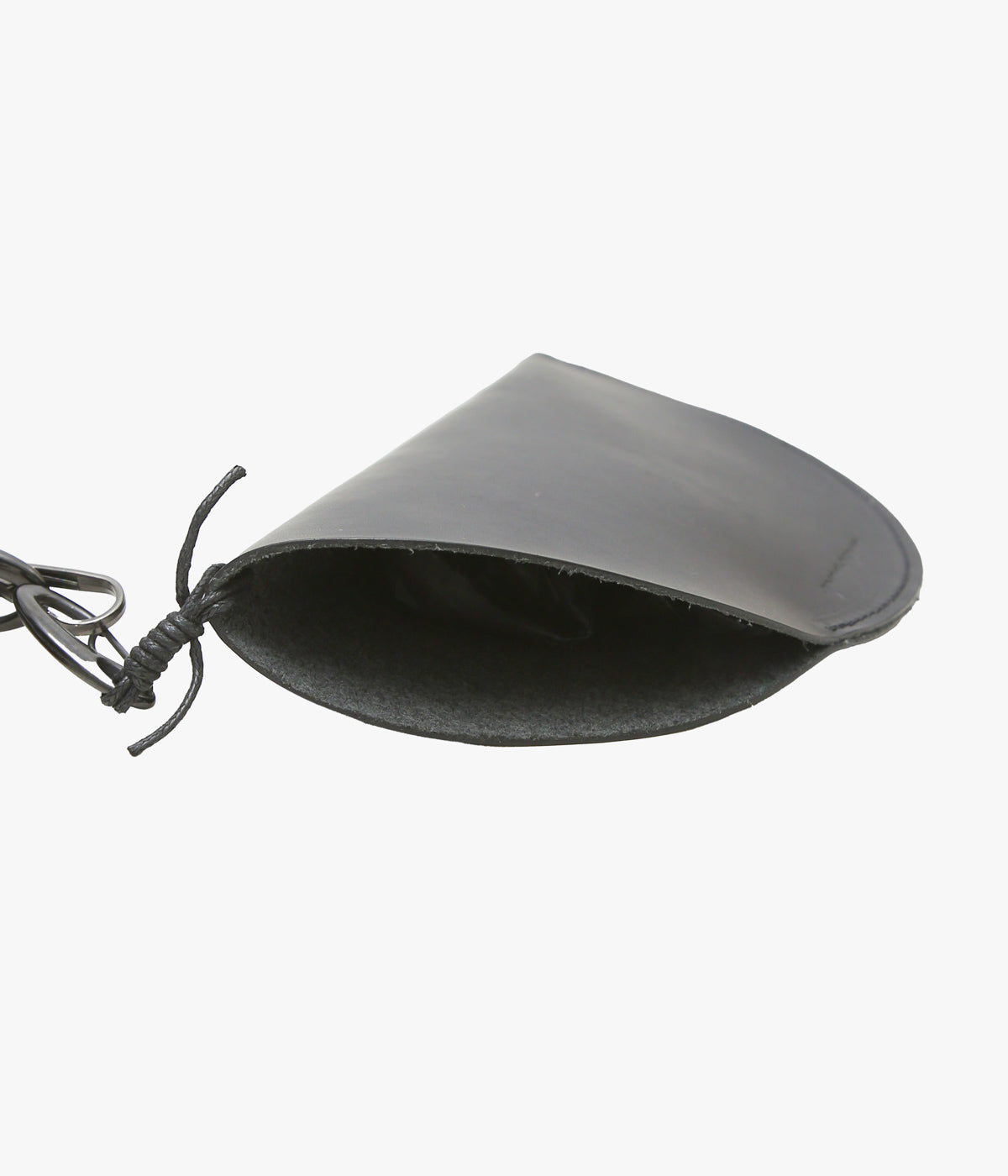 ORNAMENT&CRIME "HALF MOON CROSSBODY WALLET/PHONE CASE" (BLACK LEATHER)