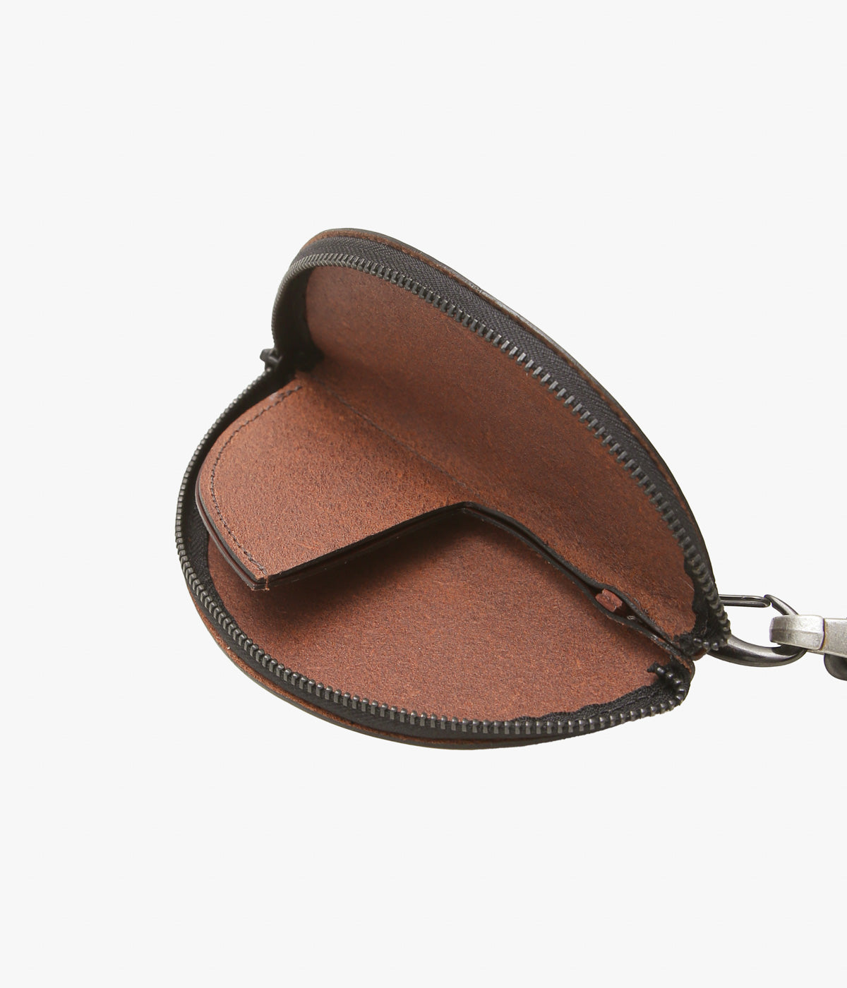 ORNAMENT&CRIME ''HALF MOON CROSSBODY WALLET/PHONE CASE'' (BROWN LEATHER)