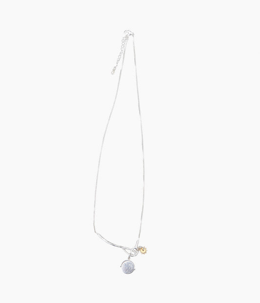 ORNAMENT&CRIME ''I LOVE YOU /STAR CHARM NECKLACE'' (SILVER/GOLD PLATED)