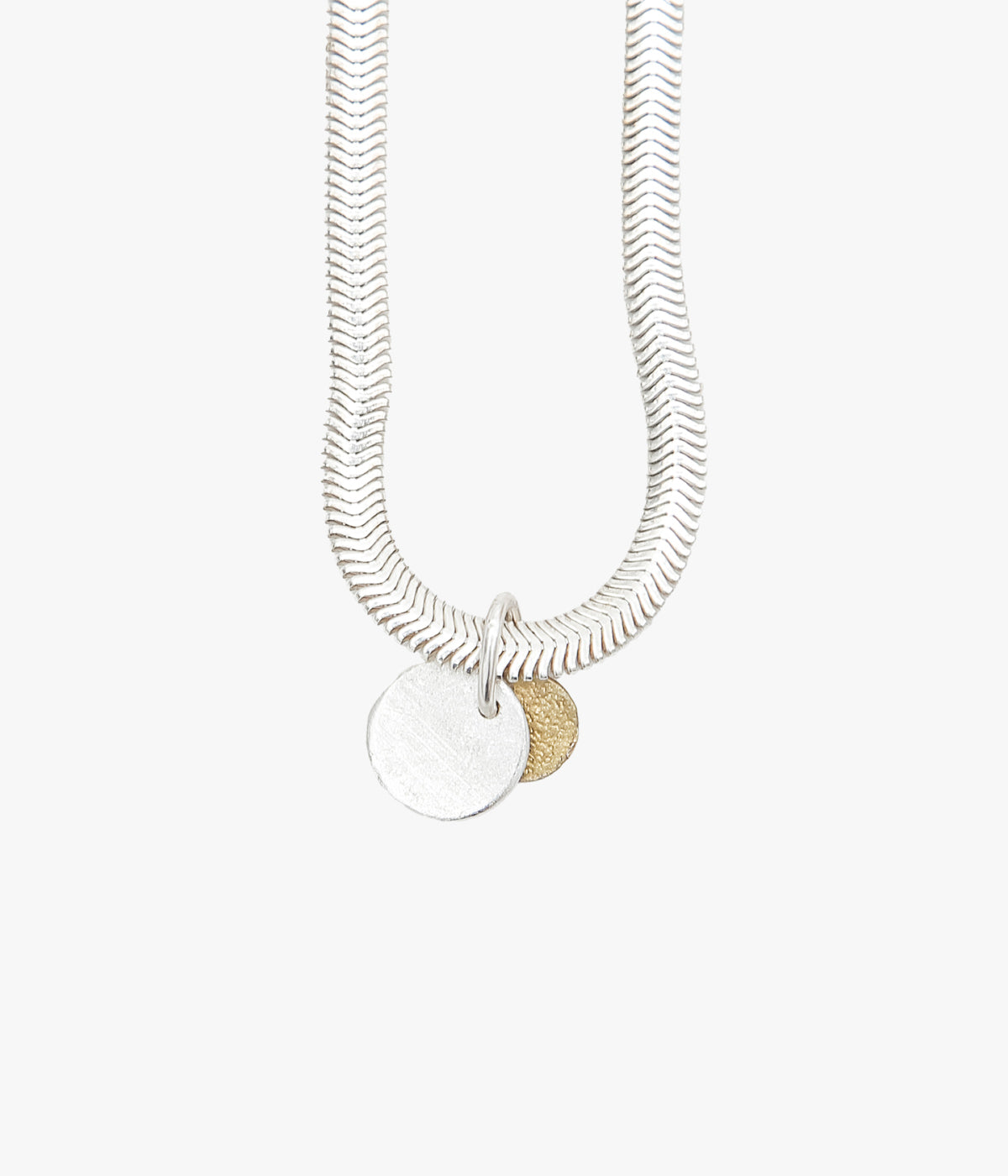 ORNAMENT&CRIME "MINI SUN&WOOD/THUNDER CHOKER" (SILVER/BRASS)