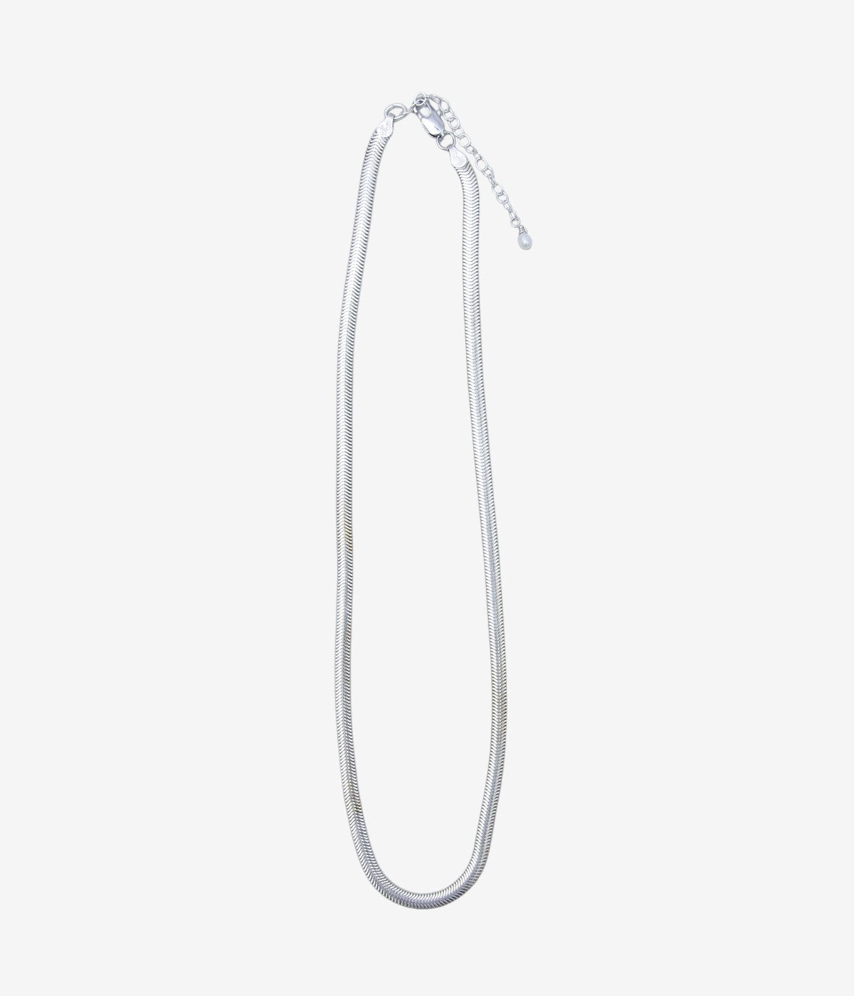 ORNAMENT&amp;CRIME ''SNAKE CHAIN NECKLACE'' (STARLING SILVER)